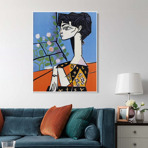 INVIN ART Framed Canvas Giclee Print Art Series#394 by Pablo Picasso Wall Art Living Room Home Office Decorations