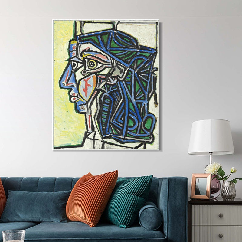 INVIN ART Framed Canvas Giclee Print Art Series#404 by Pablo Picasso Wall Art