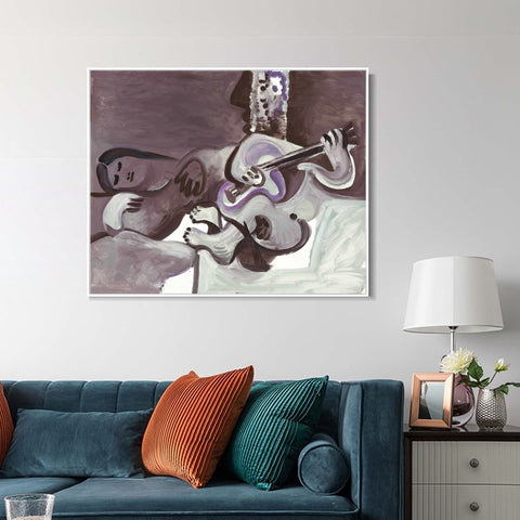 INVIN ART Framed Canvas Giclee Print Art Series#405 by Pablo Picasso Wall Art Living Room Home Office Decorations