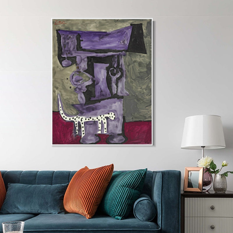 INVIN ART Framed Canvas Giclee Print Art Series#409 by Pablo Picasso Wall Art