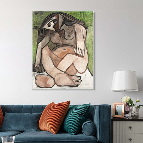 INVIN ART Framed Canvas Giclee Print Art Series#414 by Pablo Picasso Wall Art Living Room Home Office Decorations