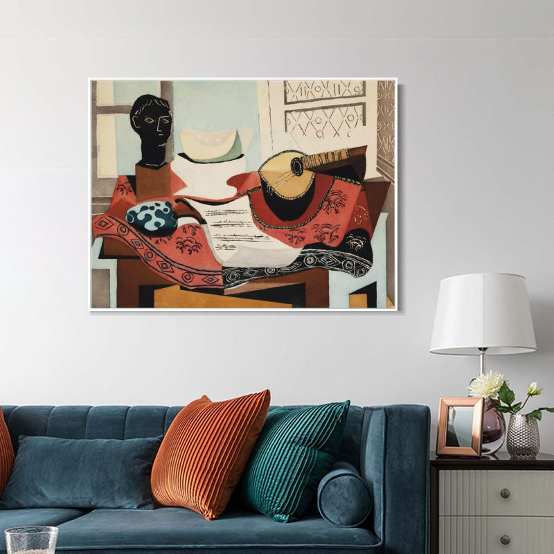 INVIN ART Framed Canvas Giclee Print Art Series#415 by Pablo Picasso Wall Art