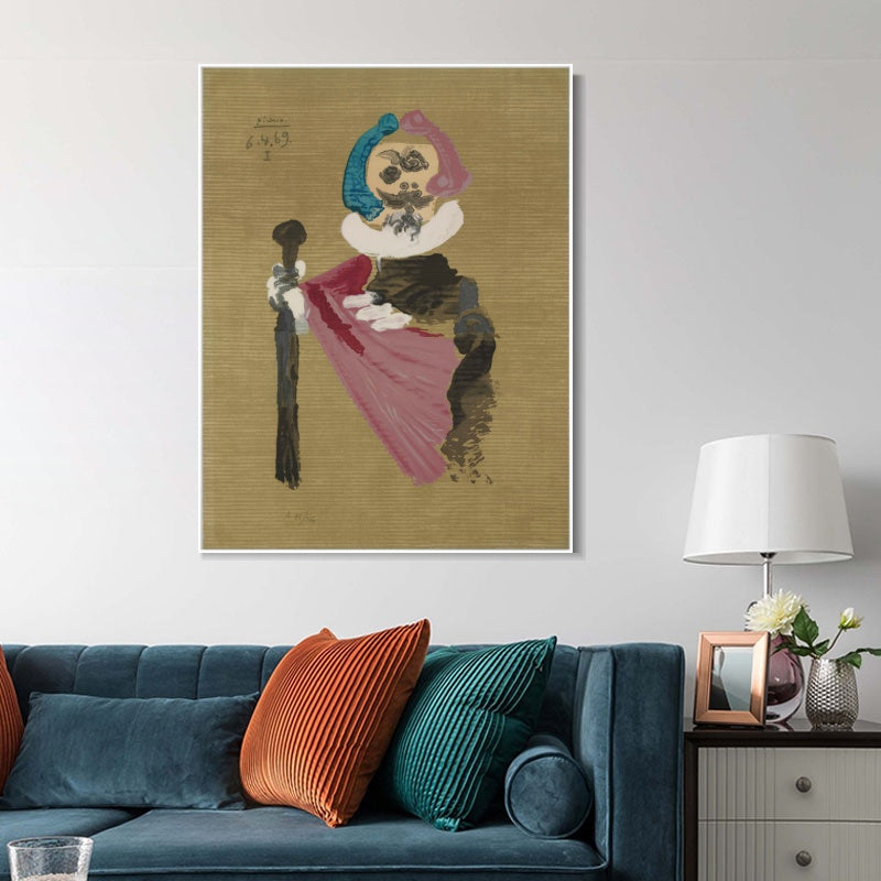 INVIN ART Framed Canvas Giclee Print Art Series#416 by Pablo Picasso Wall Art