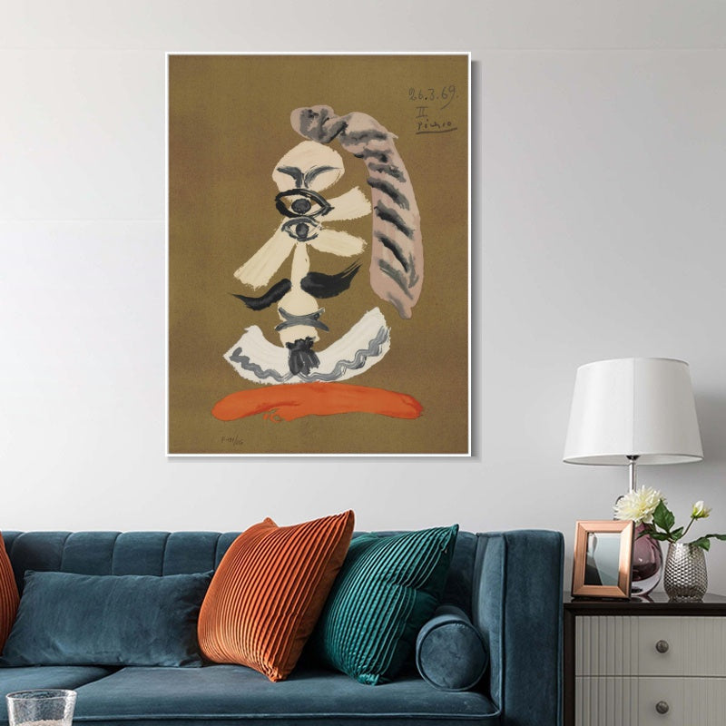INVIN ART Framed Canvas Giclee Print Art Series#420 by Pablo Picasso Wall Art
