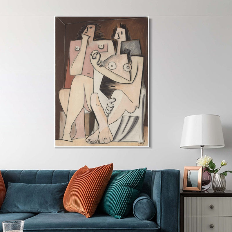 INVIN ART Framed Canvas Giclee Print Art Series#429 by Pablo Picasso Wall Art