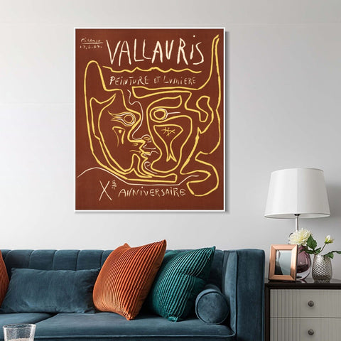 INVIN ART Framed Canvas Giclee Print Art Series#430 by Pablo Picasso Wall Art Living Room Home Office Decorations