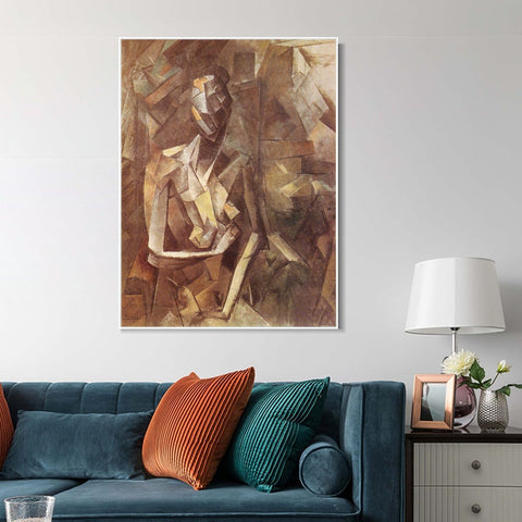 INVIN ART Framed Canvas Giclee Print Art Series#432 by Pablo Picasso Wall Art Living Room Home Office Decorations