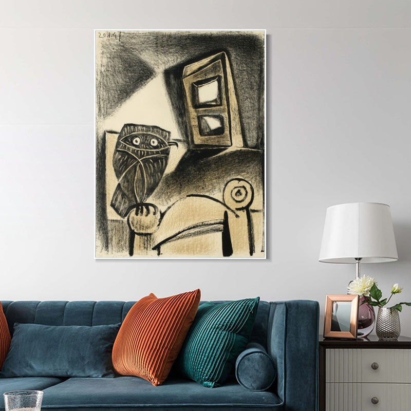 INVIN ART Framed Canvas Giclee Print Art Series#438 by Pablo Picasso Wall Art