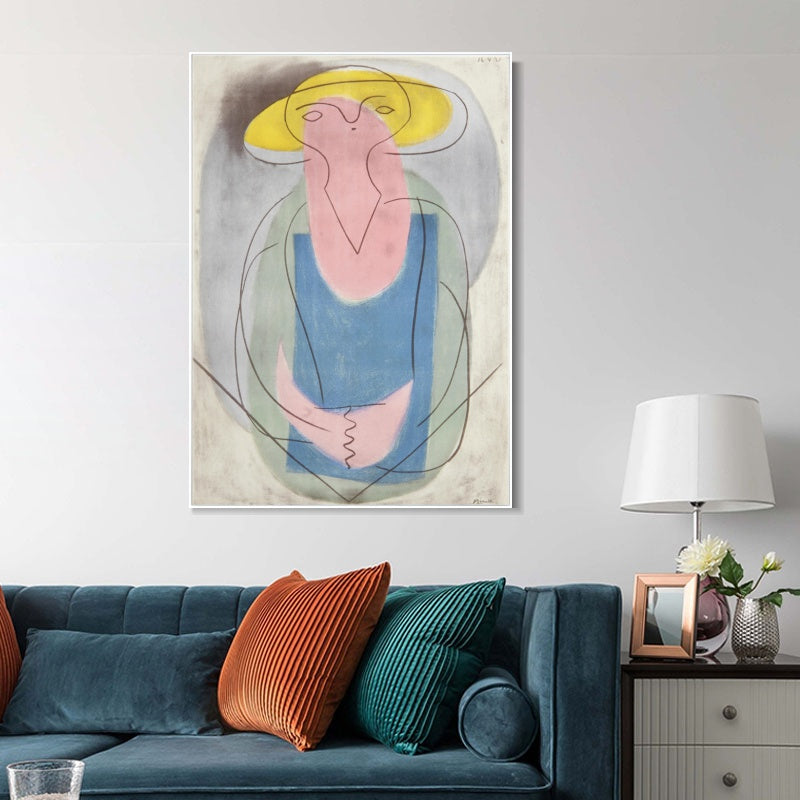 INVIN ART Framed Canvas Giclee Print Art Series#439 by Pablo Picasso Wall Art