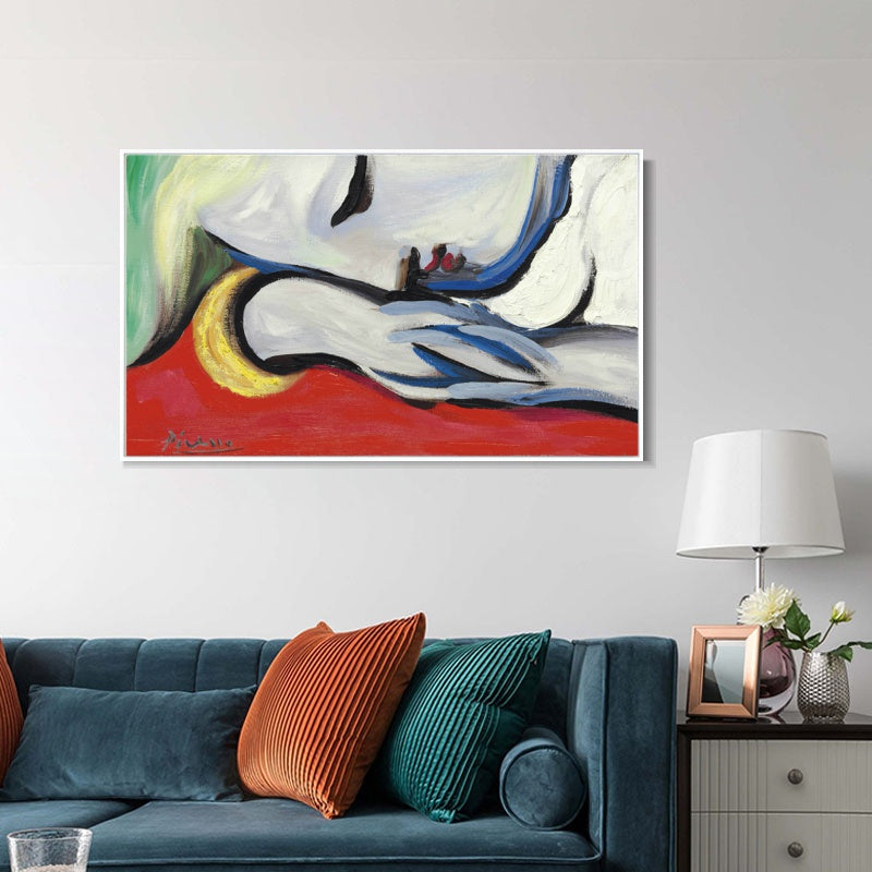 INVIN ART Framed Canvas Giclee Print Art Series#444 by Pablo Picasso Wall Art