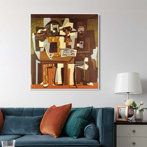 INVIN ART Framed Canvas Giclee Print Art Series#445 by Pablo Picasso Wall Art Living Room Home Office Decorations