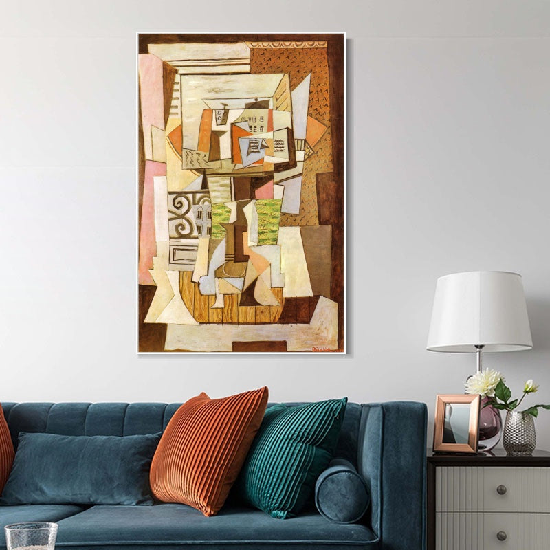 INVIN ART Framed Canvas Giclee Print Art Series#453 by Pablo Picasso Wall Art