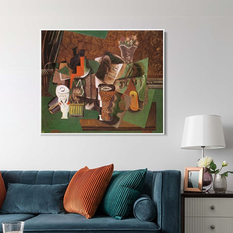 INVIN ART Framed Canvas Giclee Print Art Series#455 by Pablo Picasso Wall Art