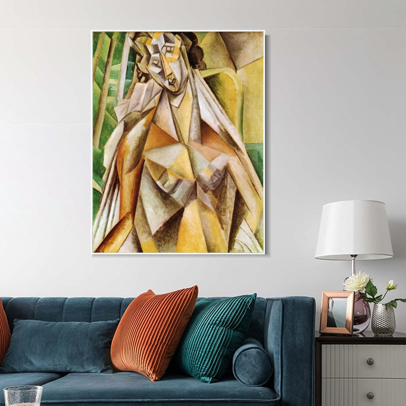 INVIN ART Framed Canvas Giclee Print Art Series#459 by Pablo Picasso Wall Art