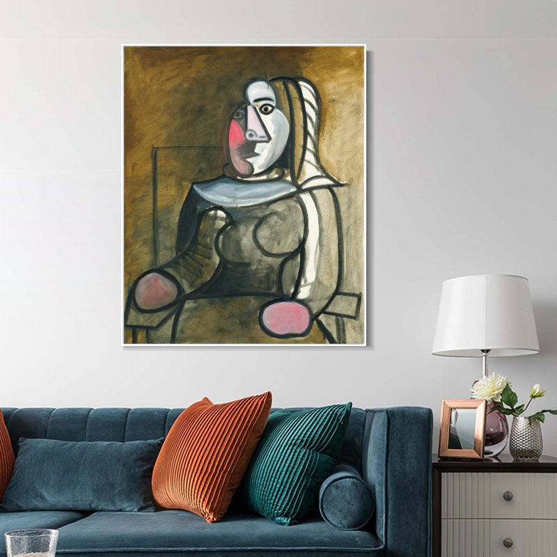 INVIN ART Framed Canvas Giclee Print Art Series#463 by Pablo Picasso Wall Art