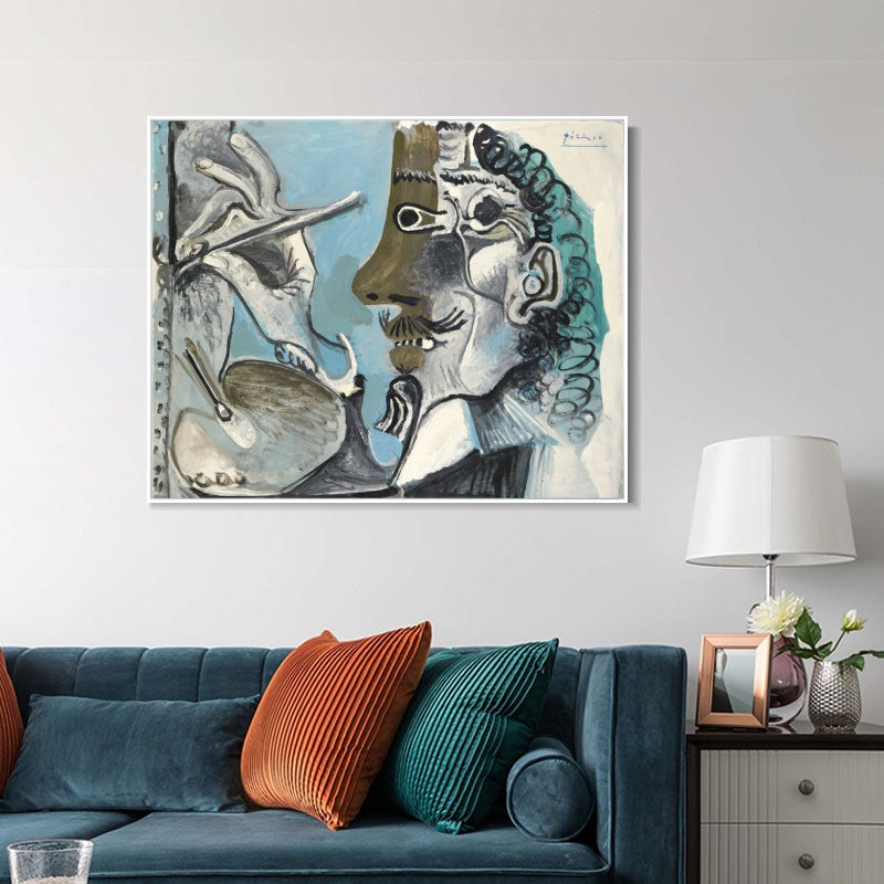 INVIN ART Framed Canvas Giclee Print Art Series#464 by Pablo Picasso Wall Art