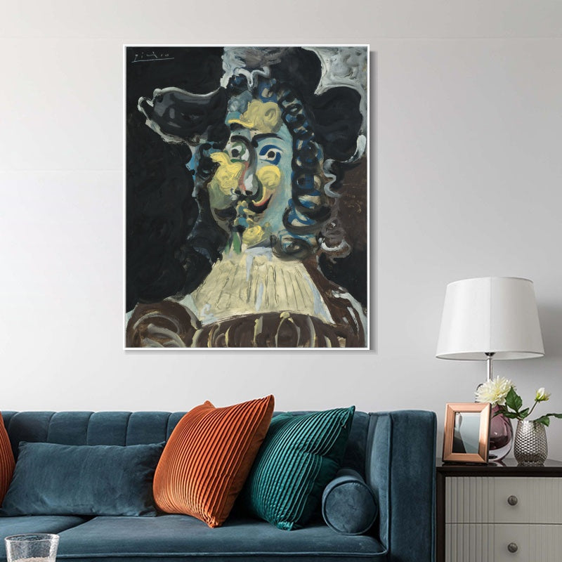 INVIN ART Framed Canvas Giclee Print Art Series#465 by Pablo Picasso Wall Art