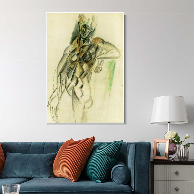 INVIN ART Framed Canvas Giclee Print Art 1909 Nude standing upright by Pablo Picasso Wall Art