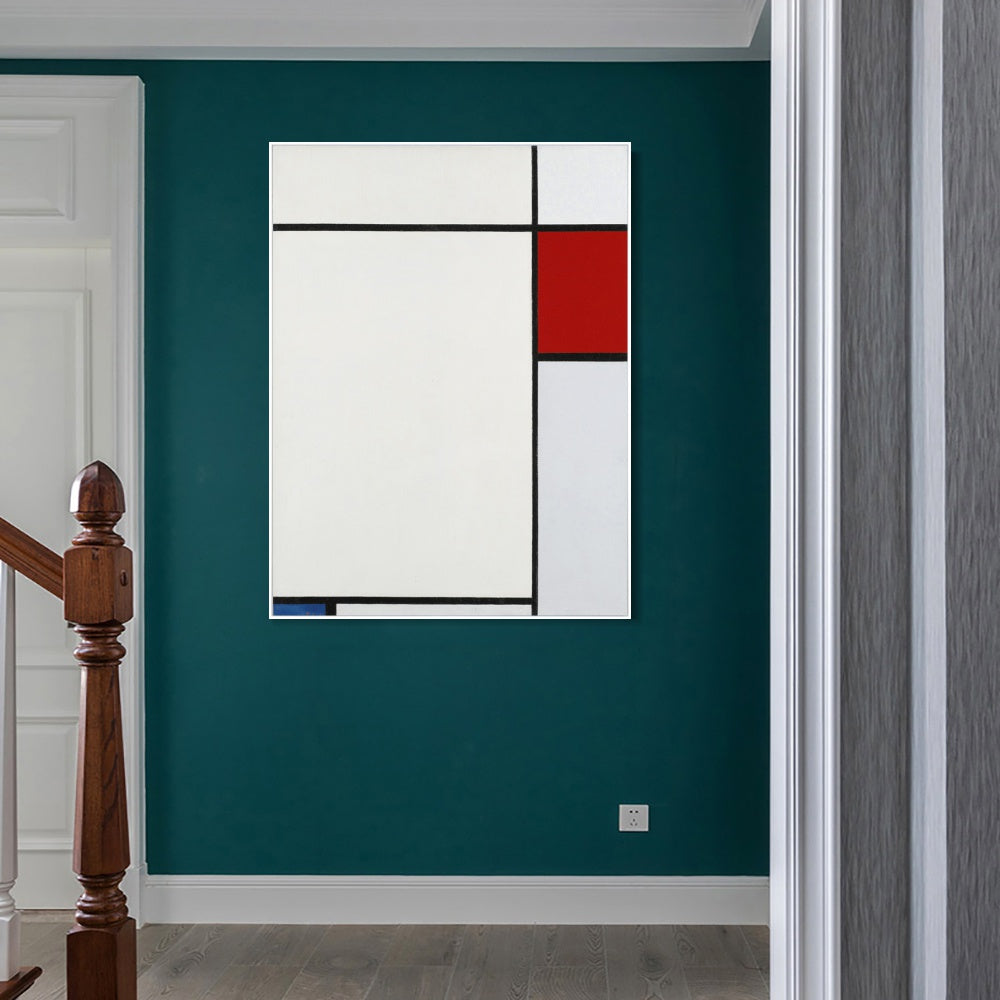 INVIN ART Framed Canvas Series#039 by Piet Cornelies Mondrian Wall Art Living Room Home Office Decorations
