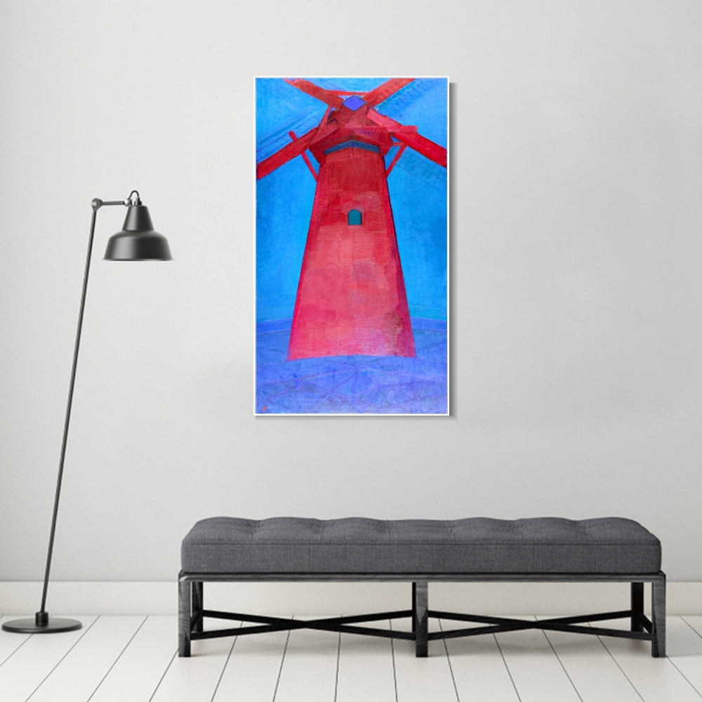 INVIN ART Framed Canvas Series#062 by Piet Cornelies Mondrian Wall Art Living Room Home Office Decorations