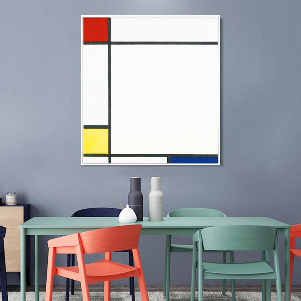 INVIN ART Framed Canvas Series#072 by Piet Cornelies Mondrian Wall Art Living Room Home Office Decorations