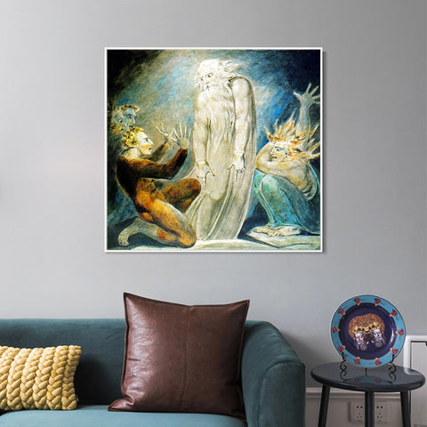 INVIN ART Framed Canvas Giclee Print Art Martin Butlin by William Blake Wall Art Living Room Home Office Decorations