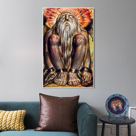 INVIN ART Framed Canvas Giclee Print Art Finals Week As Told#3 by William Blake Wall Art Living Room Home Office Decorations