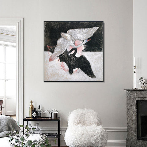 INVIN ART Framed Canvas Giclee Print Series#02 by Hilma Af Klint Wall Art Living Room Home Office Decorations