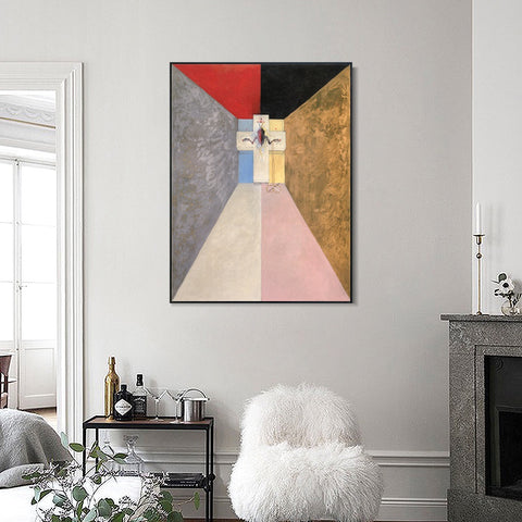 INVIN ART Framed Canvas Giclee Print Series#04 by Hilma Af Klint Wall Art Living Room Home Office Decorations