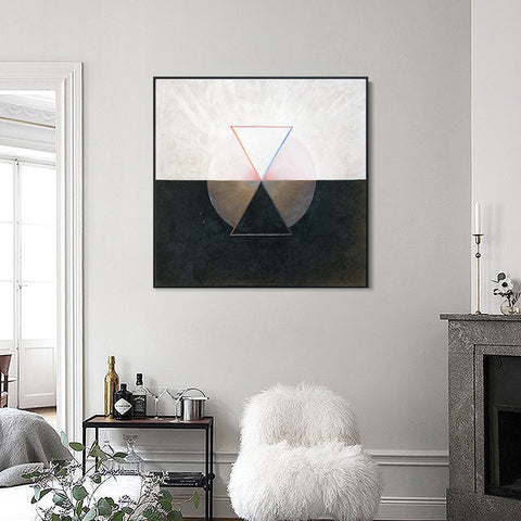 INVIN ART Framed Canvas Giclee Print Series#06 by Hilma Af Klint Wall Art Living Room Home Office Decorations