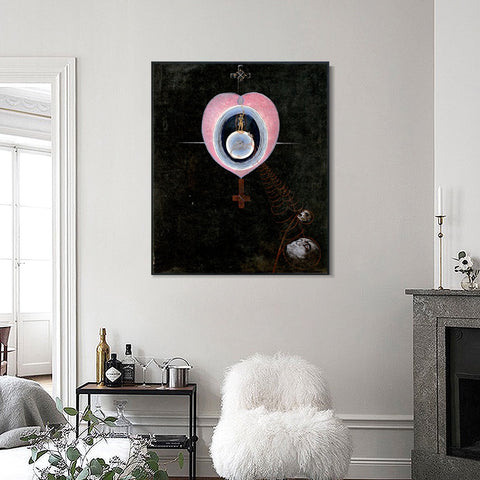 INVIN ART Framed Canvas Giclee Print The Gorgeous Daily by Hilma Af Klint Wall Art Living Room Home Office Decorations