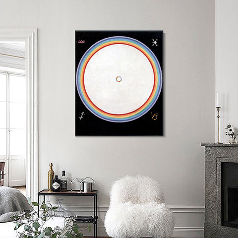 INVIN ART Framed Canvas Giclee Print Series#012 by Hilma Af Klint Wall Art Living Room Home Office Decorations
