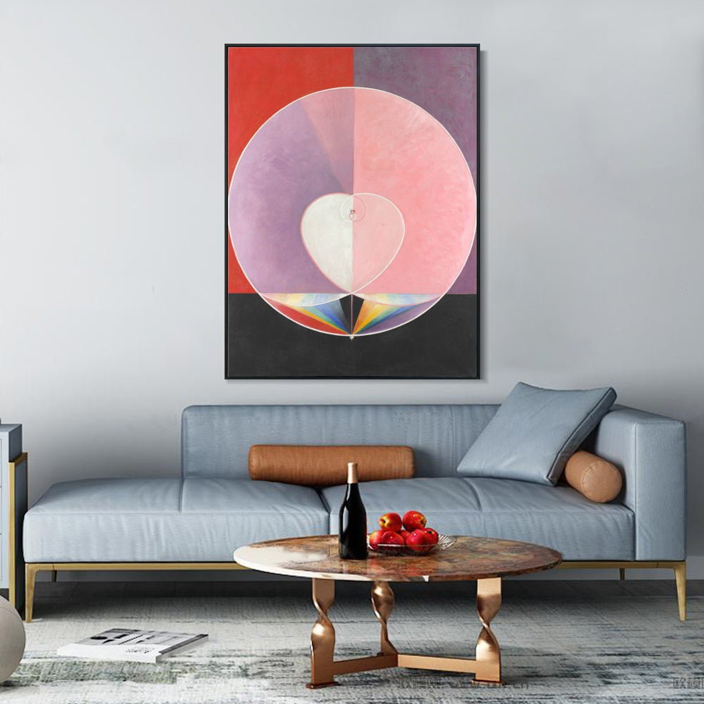 INVIN ART Framed Canvas Doves No.2,1915 by Hilma Af Klint Wall Art Living Room Home Office Decorations