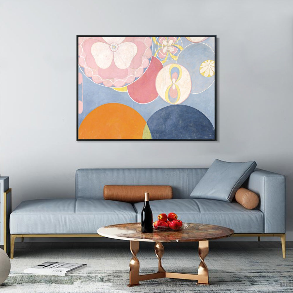 INVIN ART Framed Canvas Series#38 by Hilma Af Klint Wall Art Living Room Home Office Decorations