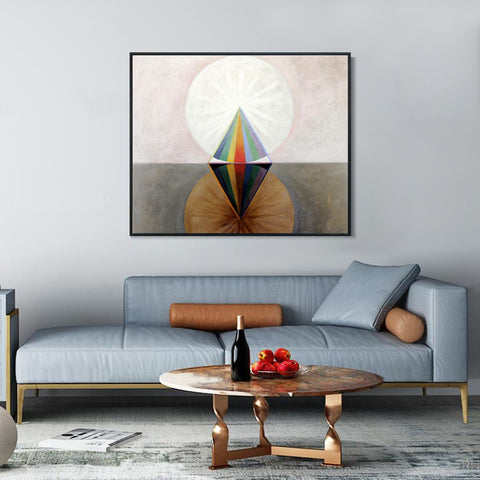 INVIN ART Framed Canvas Group Ix Swan No 12 1915 by Hilma Af Klint Wall Art Living Room Home Office Decorations