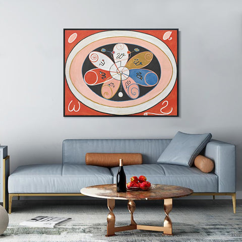 INVIN ART Framed Canvas untitled 1908 by Hilma Af Klint Wall Art Living Room Home Office Decorations