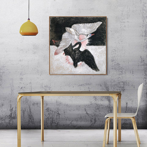 INVIN ART Framed Canvas Giclee Print Series#02 by Hilma Af Klint Wall Art Living Room Home Office Decorations