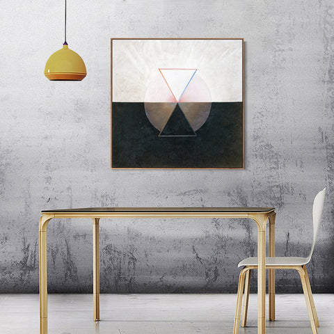INVIN ART Framed Canvas Giclee Print Series#06 by Hilma Af Klint Wall Art Living Room Home Office Decorations