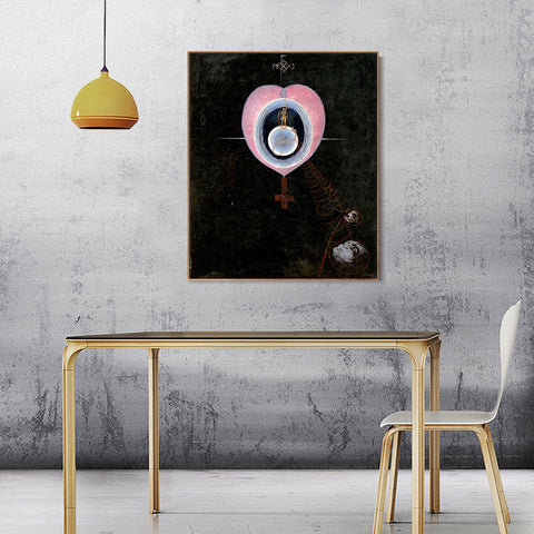 INVIN ART Framed Canvas Giclee Print The Gorgeous Daily by Hilma Af Klint Wall Art Living Room Home Office Decorations