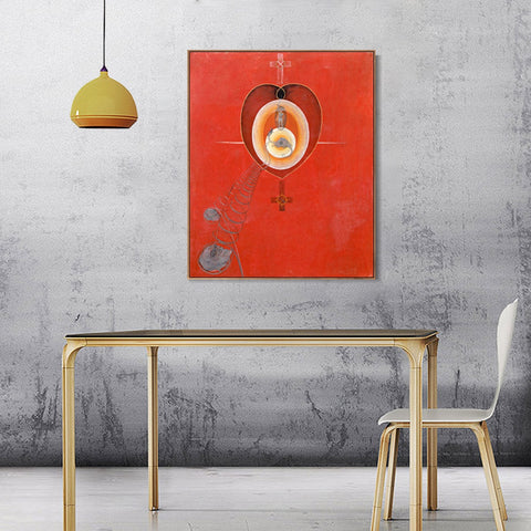 INVIN ART Framed Canvas Giclee Print Series#010 by Hilma Af Klint Wall Art Living Room Home Office Decorations