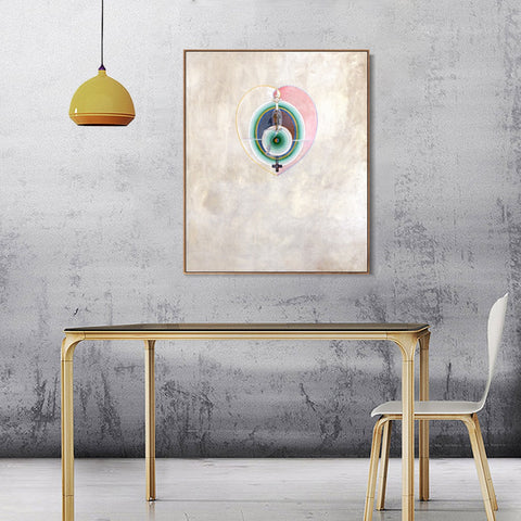 INVIN ART Framed Canvas Giclee Print Series#011 by Hilma Af Klint Wall Art Living Room Home Office Decorations