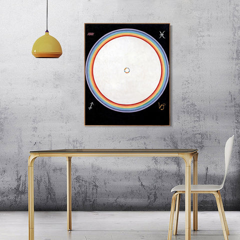 INVIN ART Framed Canvas Giclee Print Series#012 by Hilma Af Klint Wall Art Living Room Home Office Decorations