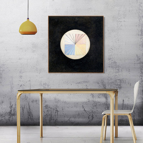 INVIN ART Framed Canvas Giclee Print Series#016 by Hilma Af Klint Wall Art Living Room Home Office Decorations
