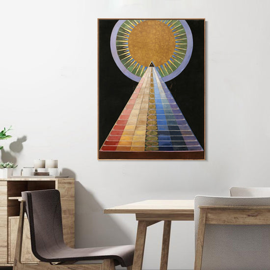 INVIN ART Framed Canvas Altarpiece No 1 by Hilma Af Klint Wall Art Living Room Home Office Decorations