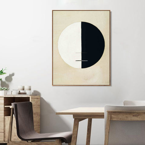 INVIN ART Framed Canvas Buddha's Standpoint Earthly Life by Hilma Af Klint Wall Art Living Room Home Office Decorations