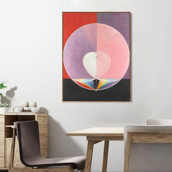 INVIN ART Framed Canvas Doves No.2,1915 by Hilma Af Klint Wall Art Living Room Home Office Decorations