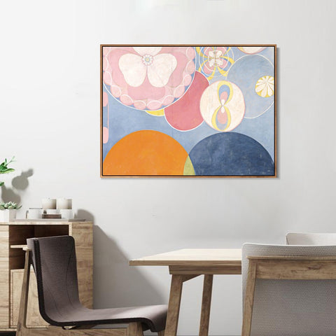 INVIN ART Framed Canvas Series#38 by Hilma Af Klint Wall Art Living Room Home Office Decorations
