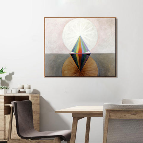 INVIN ART Framed Canvas Group Ix Swan No 12 1915 by Hilma Af Klint Wall Art Living Room Home Office Decorations