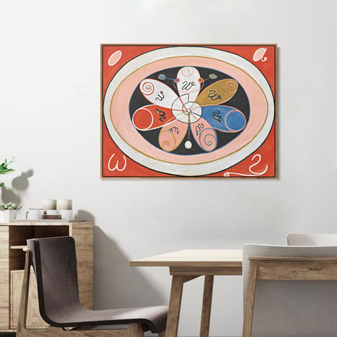 INVIN ART Framed Canvas untitled 1908 by Hilma Af Klint Wall Art Living Room Home Office Decorations