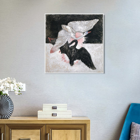 INVIN ART Framed Canvas Giclee Print Series#02 by Hilma Af Klint Wall Art Living Room Home Office Decorations